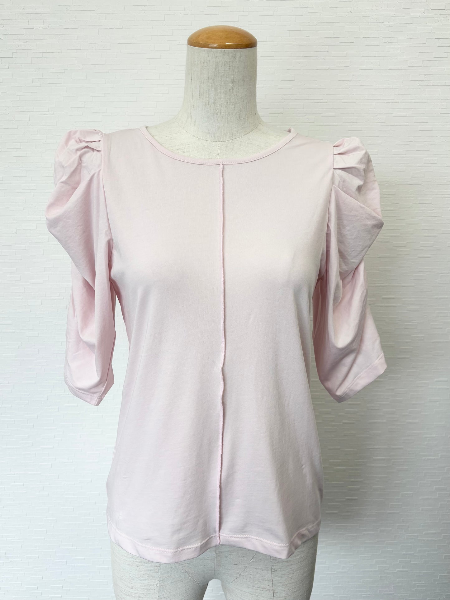 【New Arrival】シャーリングパフスリカットトップス