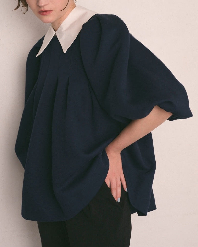 ダンボールニット衿付きトップス（ウォッシャブル） – jemma.atelier