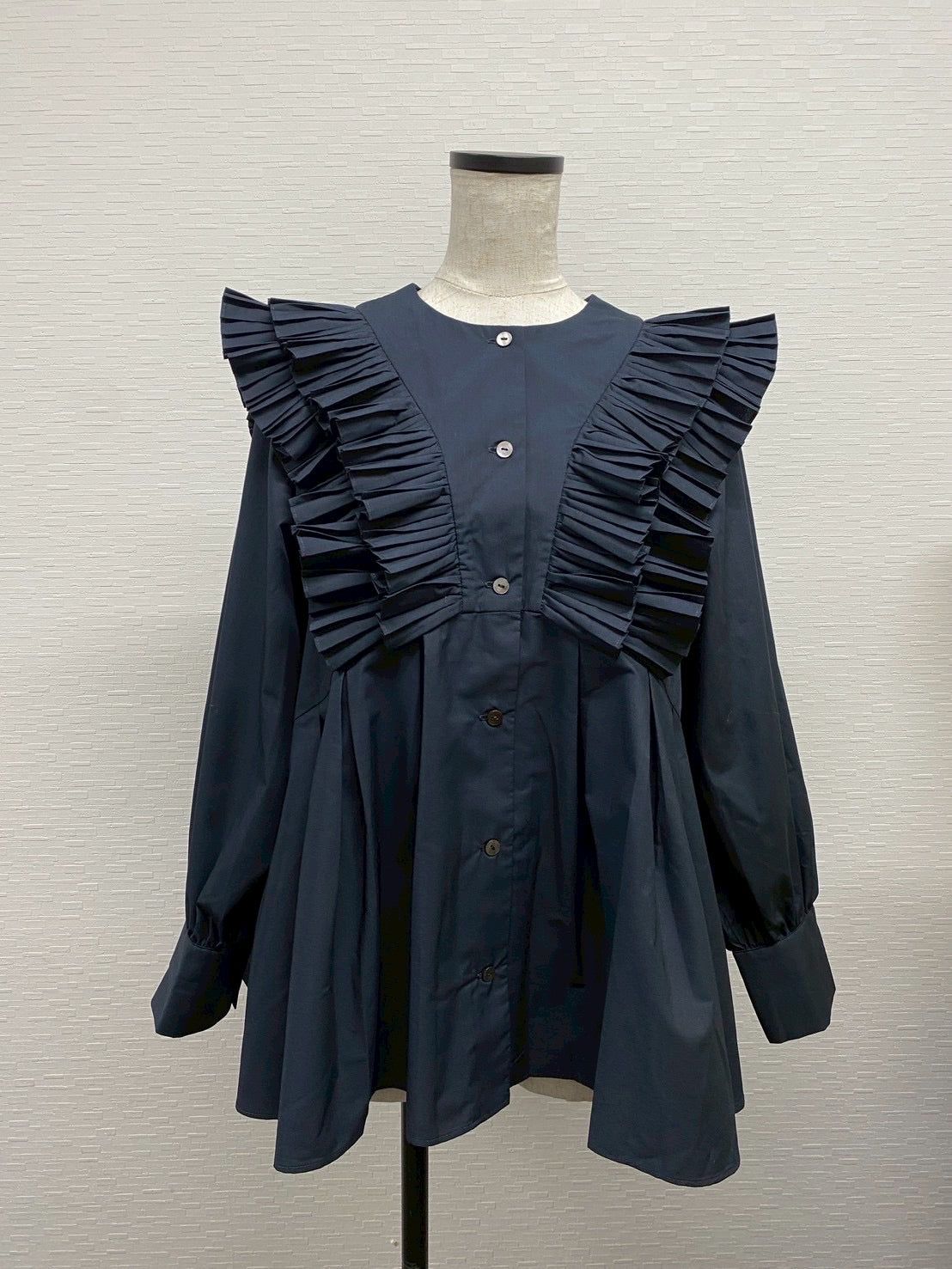 【New Arrival】プリーツフリルブラウス