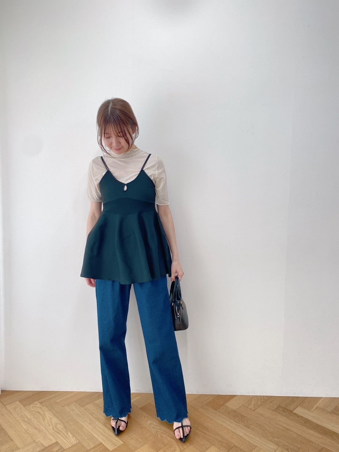 フォルムペプラムキャミビスチェ
