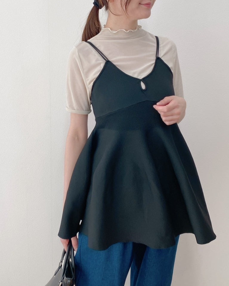 フォルムペプラムキャミビスチェ