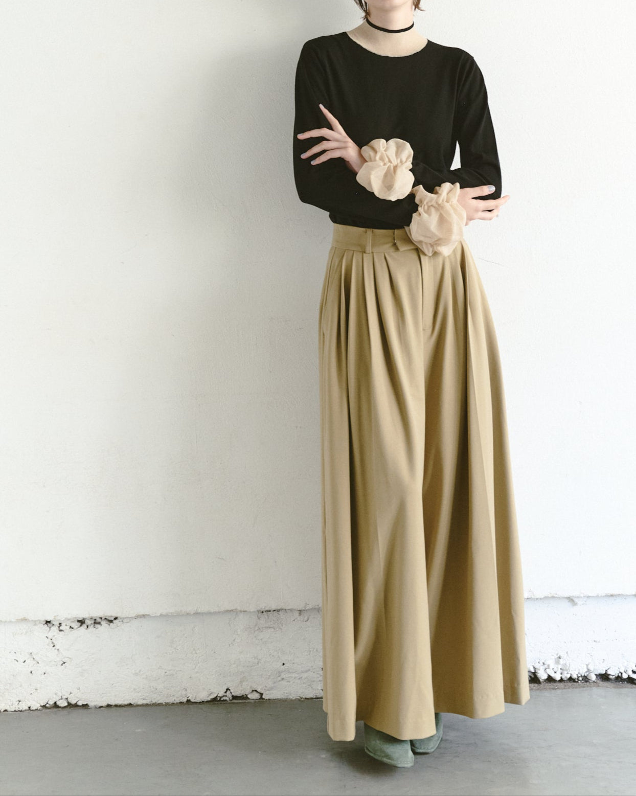 ホイップスリーブニットTOPS