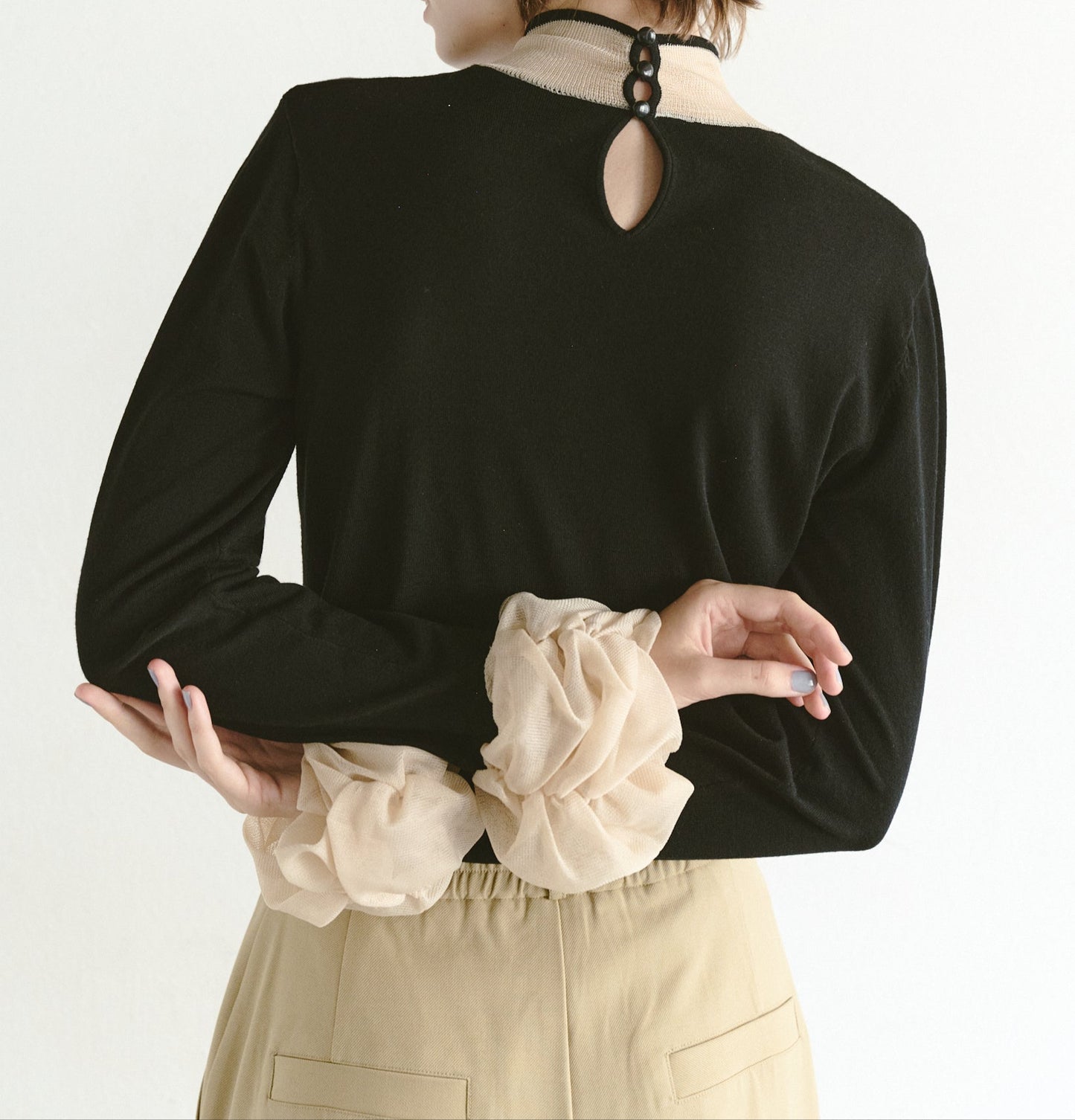 ホイップスリーブニットTOPS