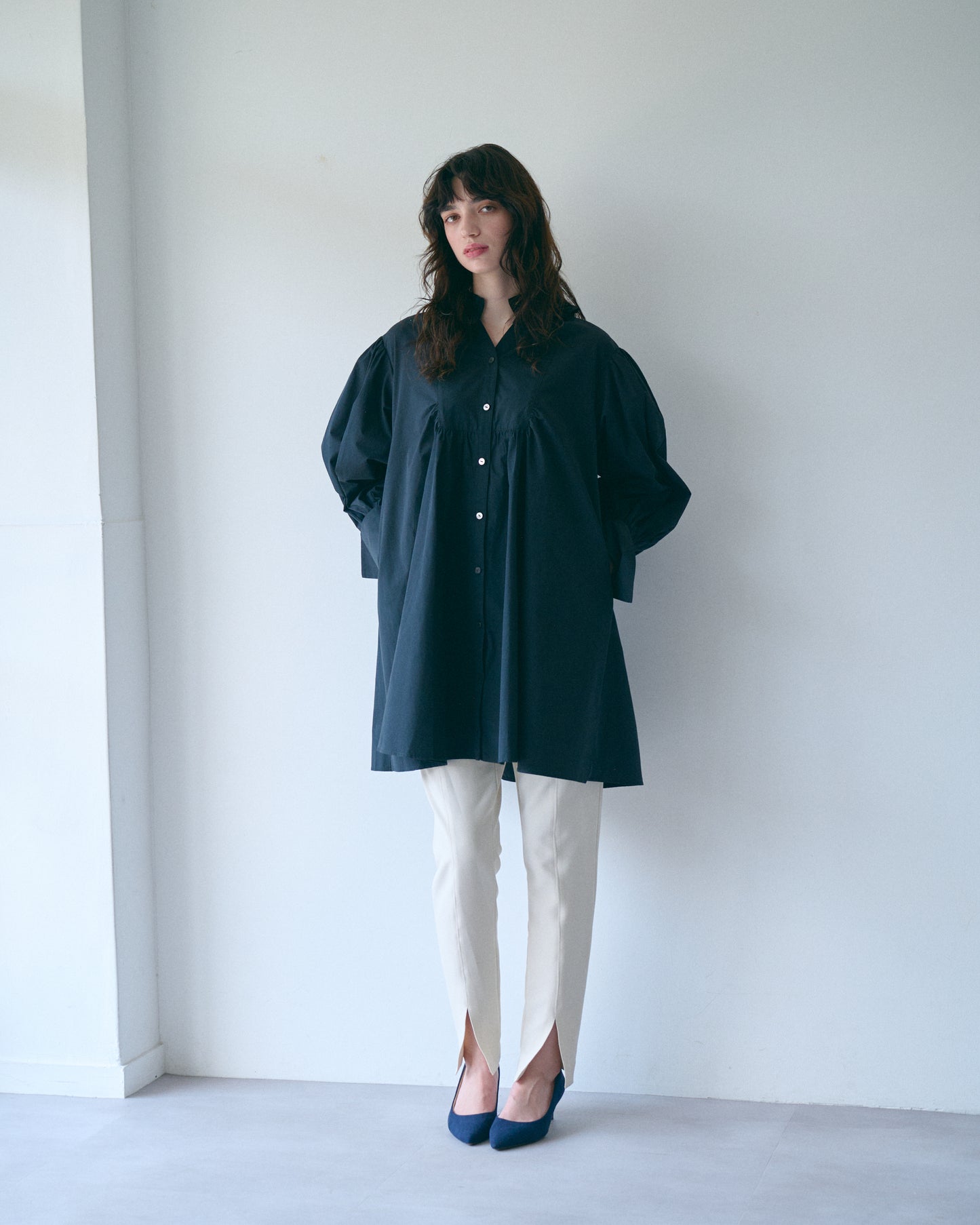 【PRE-ORDER】フリルカラーチュニックワンピース