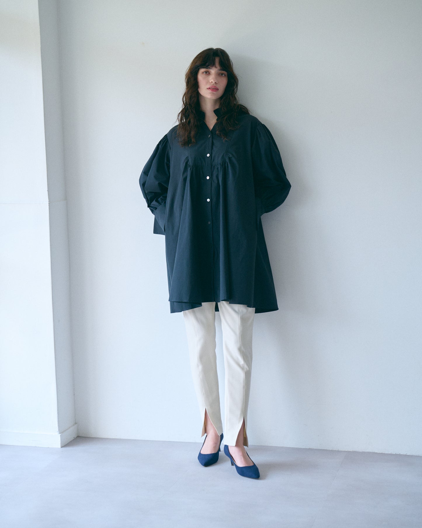 【PRE-ORDER】フリルカラーチュニックワンピース
