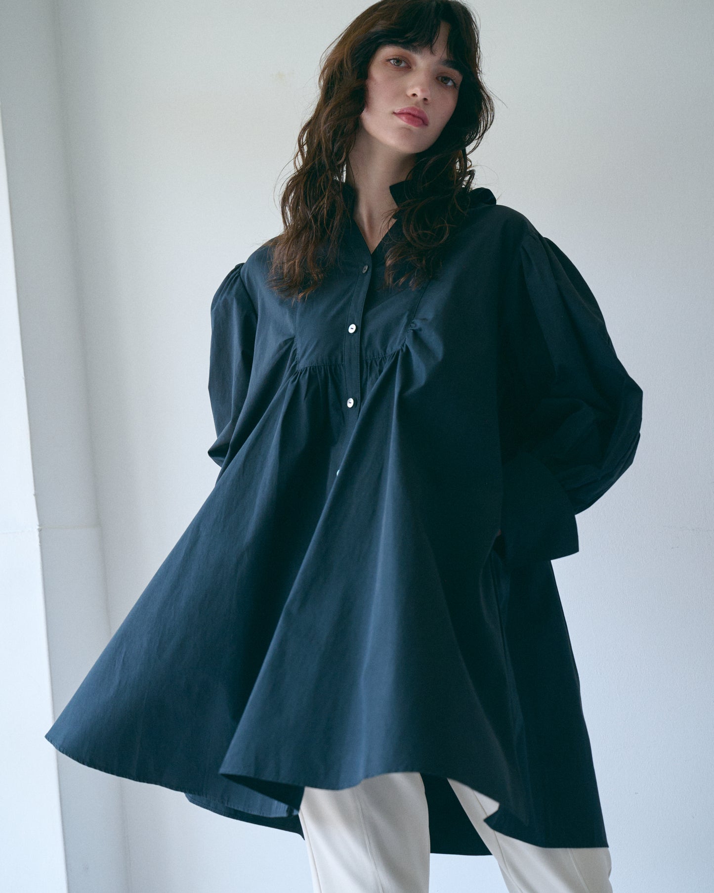 【PRE-ORDER】フリルカラーチュニックワンピース
