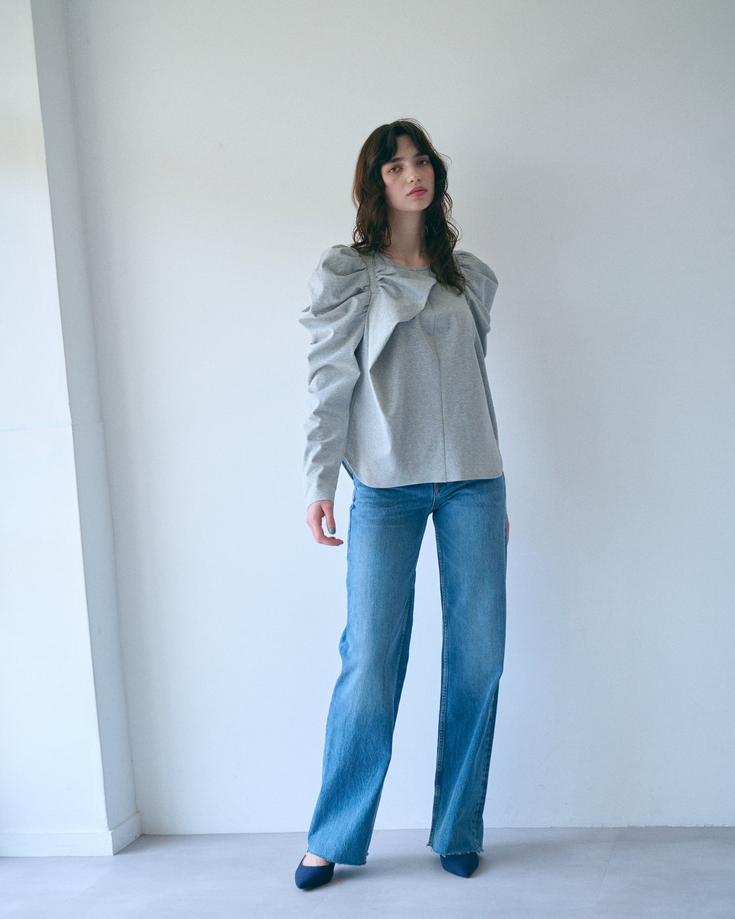 【New Arrival】リボンショルダートップス