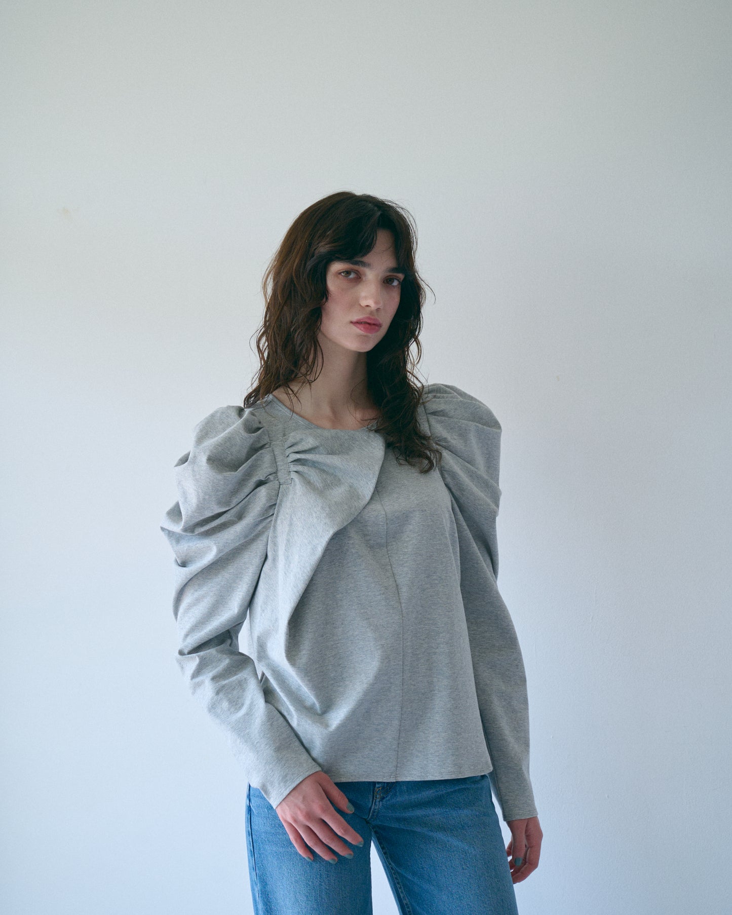 【New Arrival】リボンショルダートップス