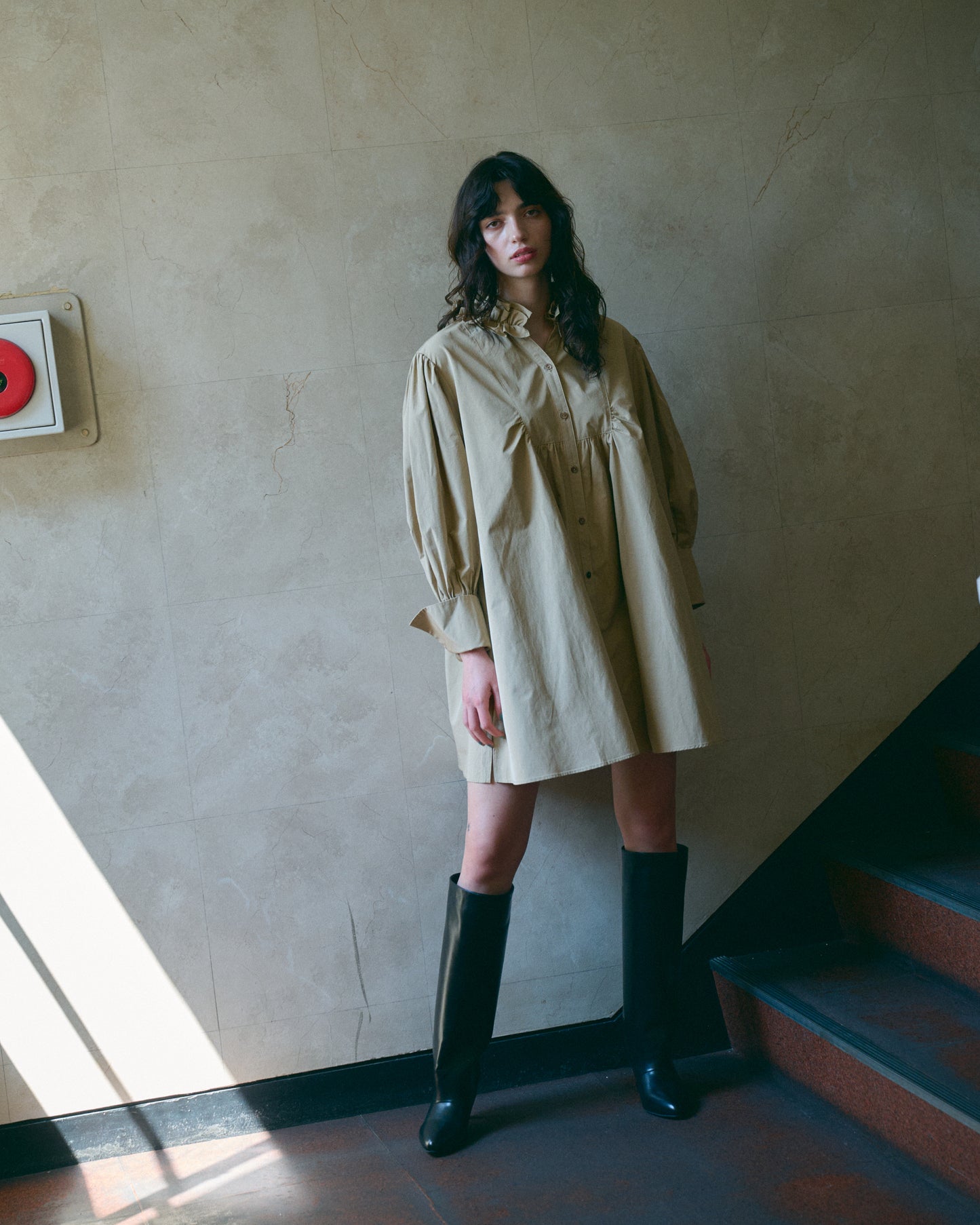 【PRE-ORDER】フリルカラーチュニックワンピース