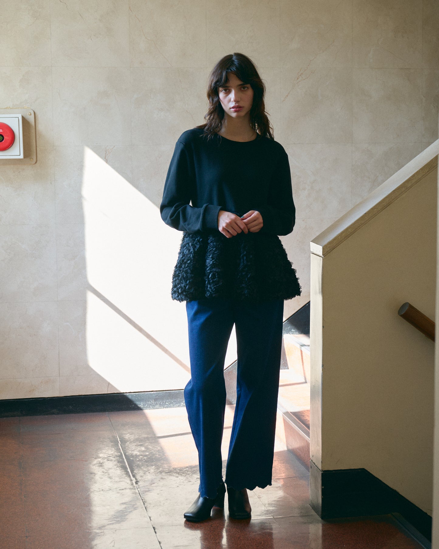 【New Arrival】ボリュームフリルスウェットトップス