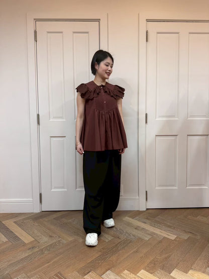 【New Arrival】レースカラーブラウス