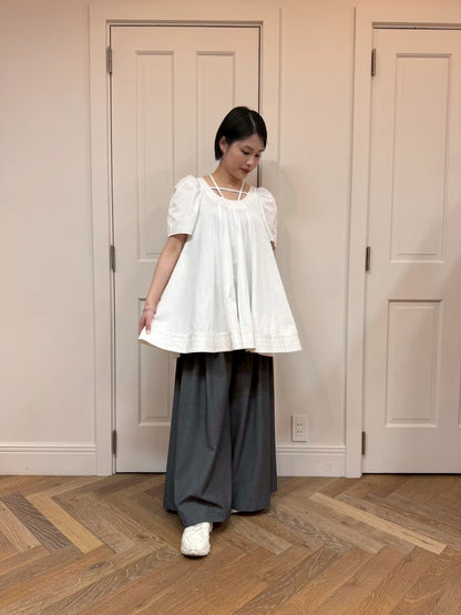 【New Arrival】サーキュラーフレアチュニックブラウス