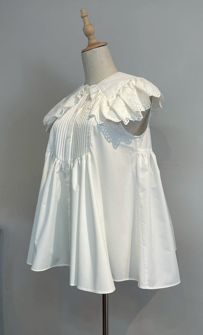 【New Arrival】レースカラーブラウス