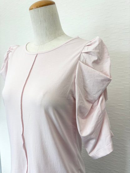 【New Arrival】シャーリングパフスリカットトップス