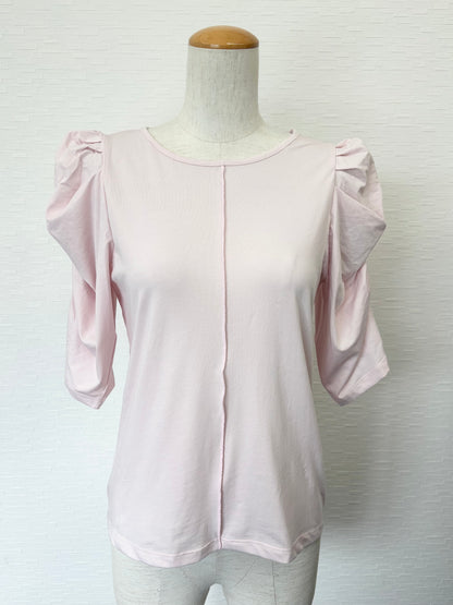 【New Arrival】シャーリングパフスリカットトップス