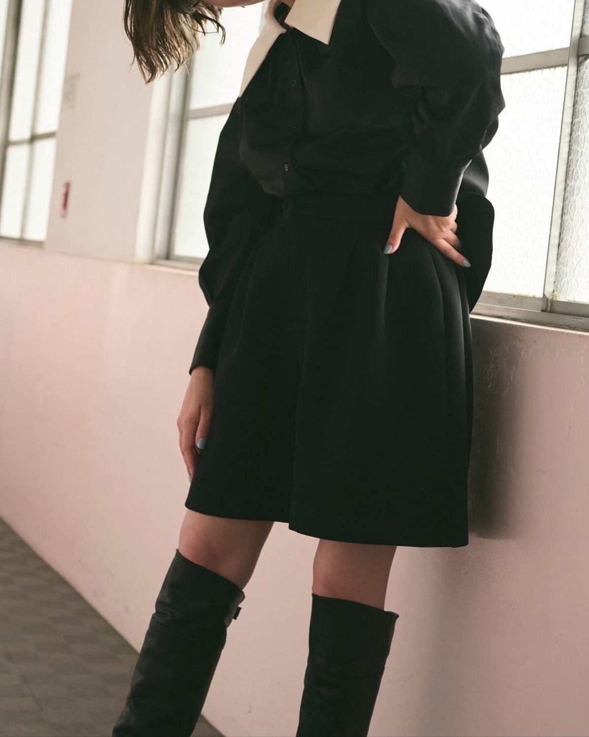 新品　jemma atelier ジェマアトリエ　ハーフパンツ　バルーンパンツ jemma atelier]エンブロイダリーヘムショートパンツ | KOBUNSHA