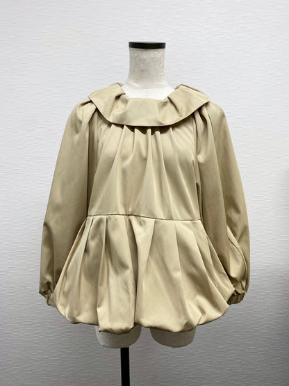 【New Arrival】バルーンカラー2WAYブラウス