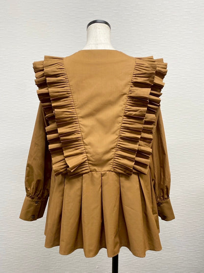 【New Arrival】プリーツフリルブラウス