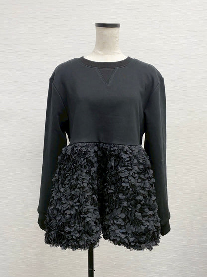 【New Arrival】ボリュームフリルスウェットトップス