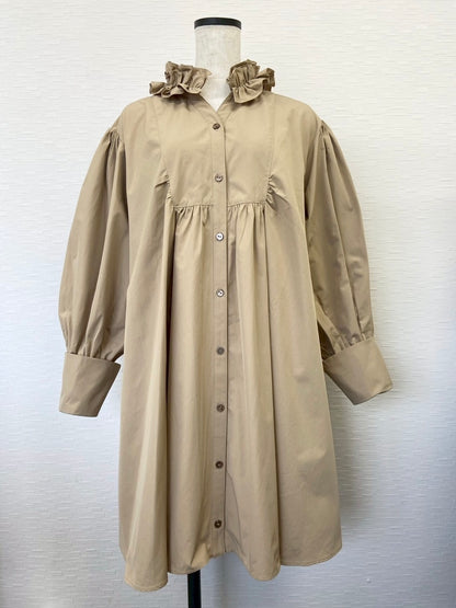 【PRE-ORDER】フリルカラーチュニックワンピース