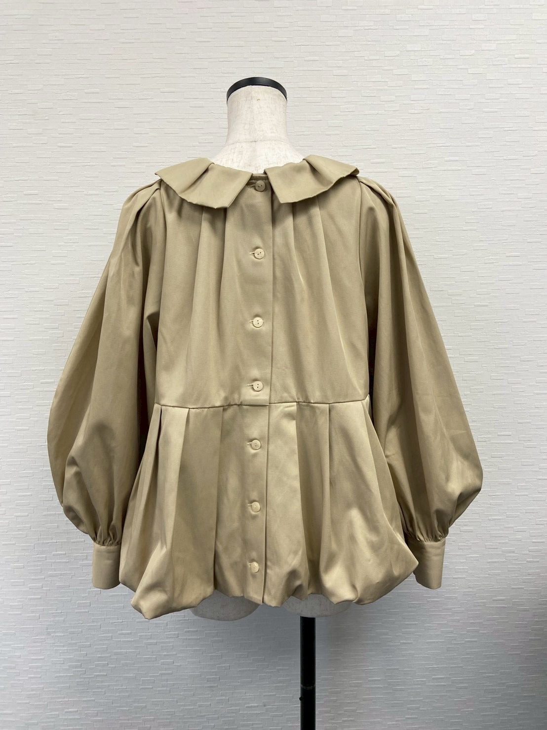 【New Arrival】バルーンカラー2WAYブラウス