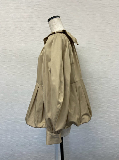 【New Arrival】バルーンカラー2WAYブラウス