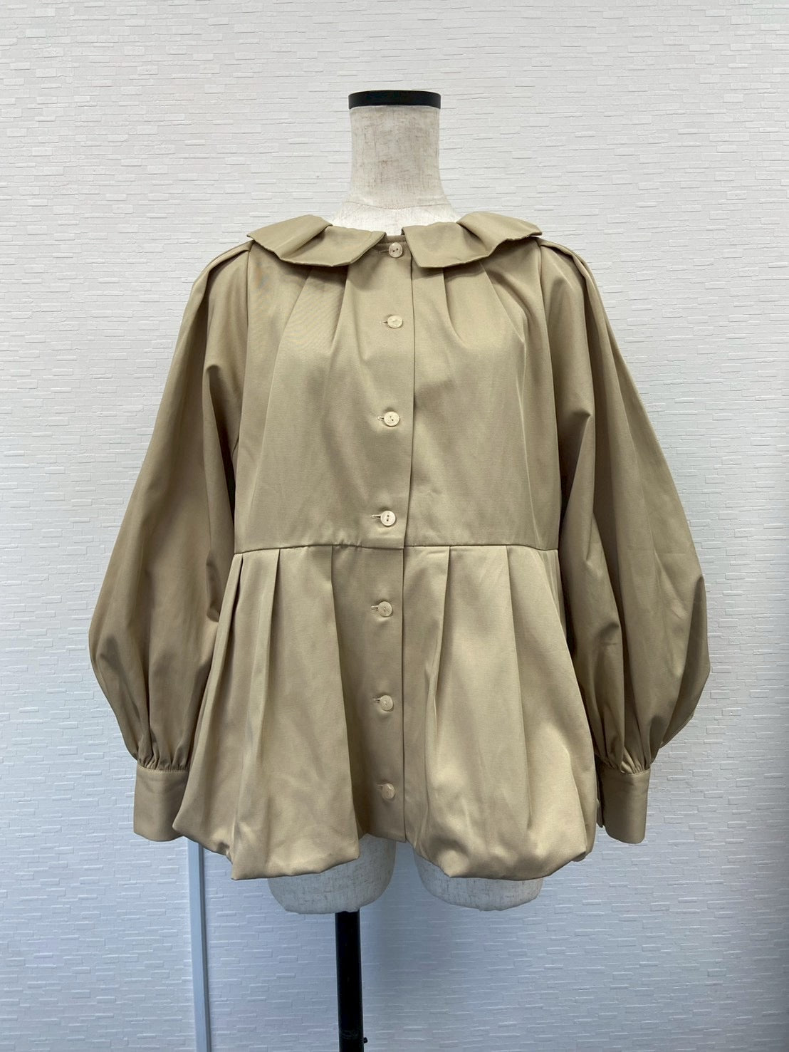 【New Arrival】バルーンカラー2WAYブラウス