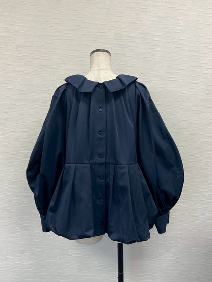 【New Arrival】バルーンカラー2WAYブラウス