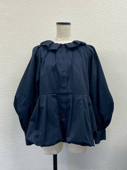 【New Arrival】バルーンカラー2WAYブラウス