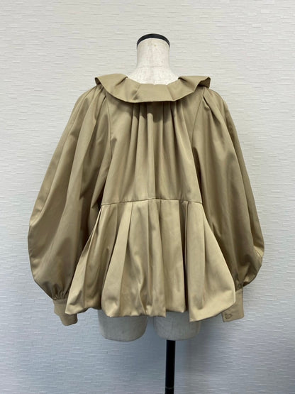 【New Arrival】バルーンカラー2WAYブラウス