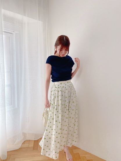 【New Arrival】フラワーパターンスカート