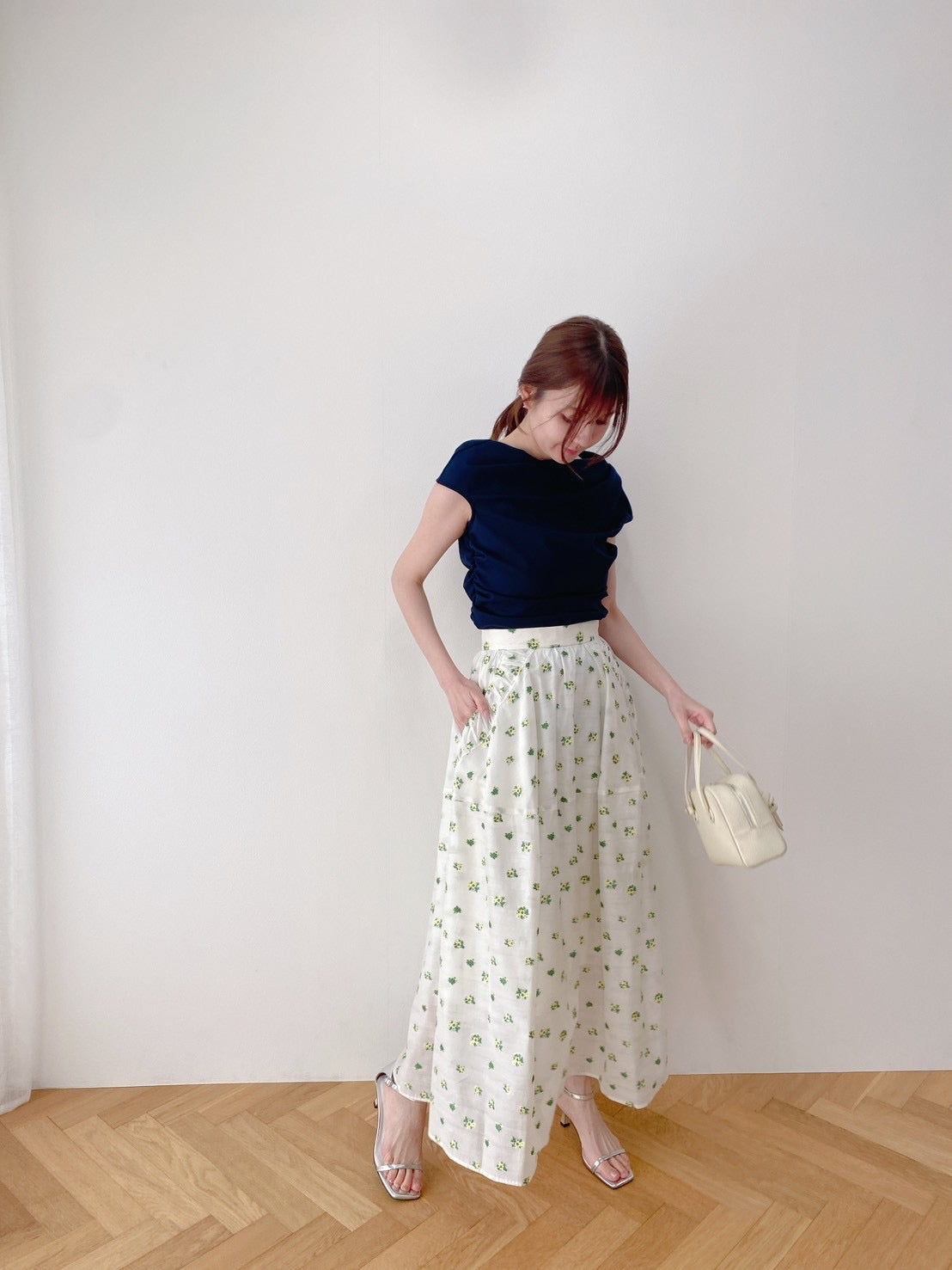 【New Arrival】フラワーパターンスカート