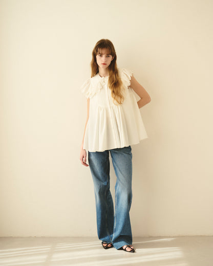 【New Arrival】レースカラーブラウス