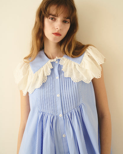 【New Arrival】レースカラーブラウス