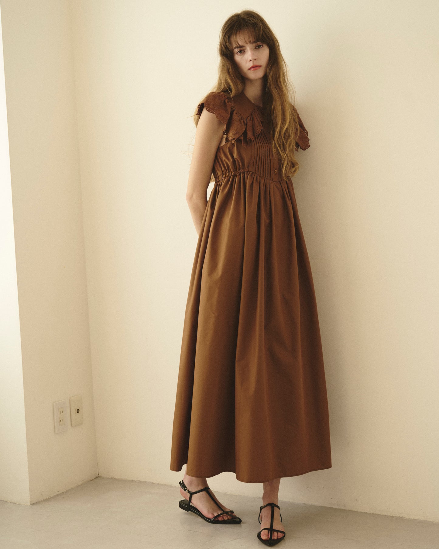 【New Arrival】レースカラーワンピース