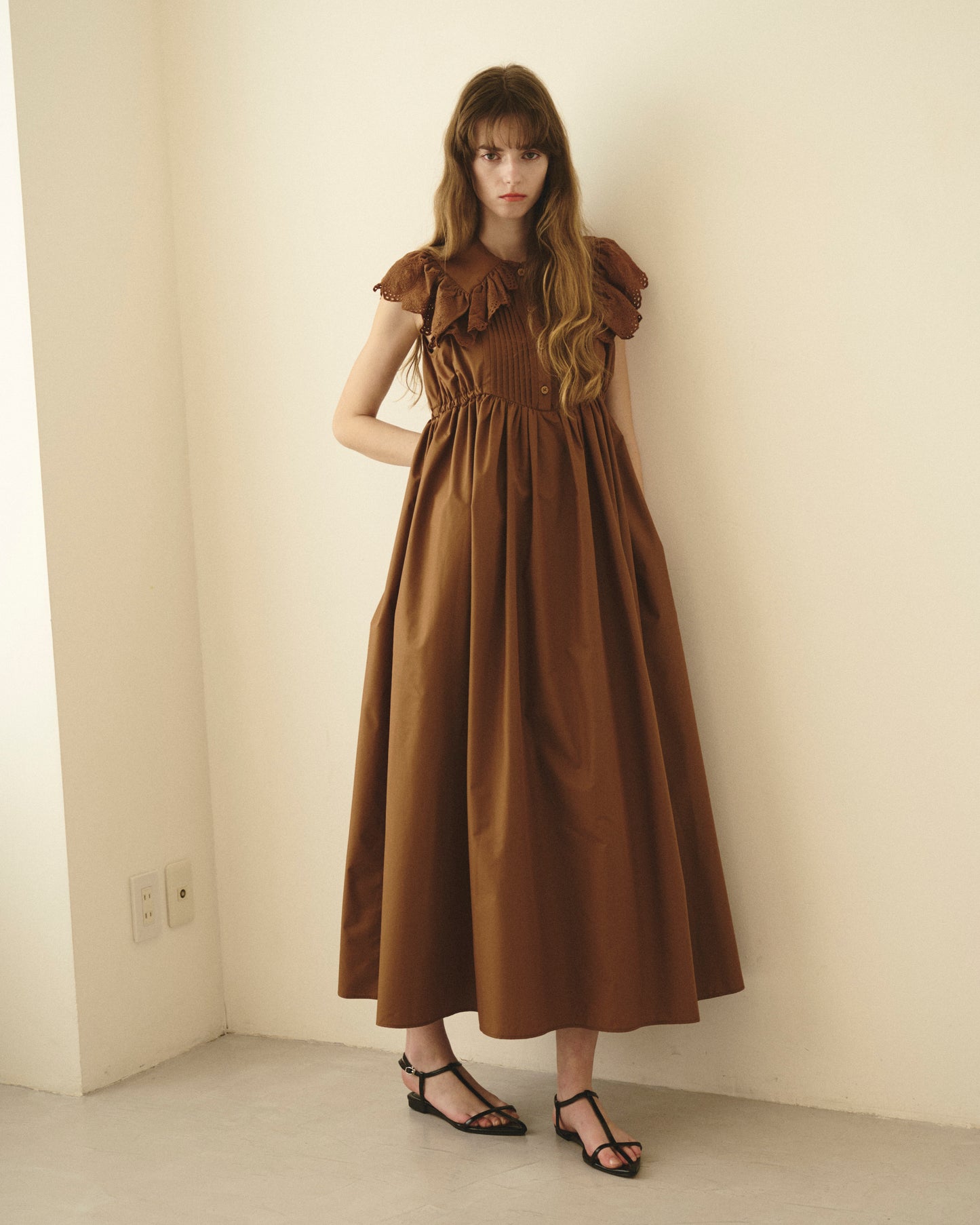 【New Arrival】レースカラーワンピース