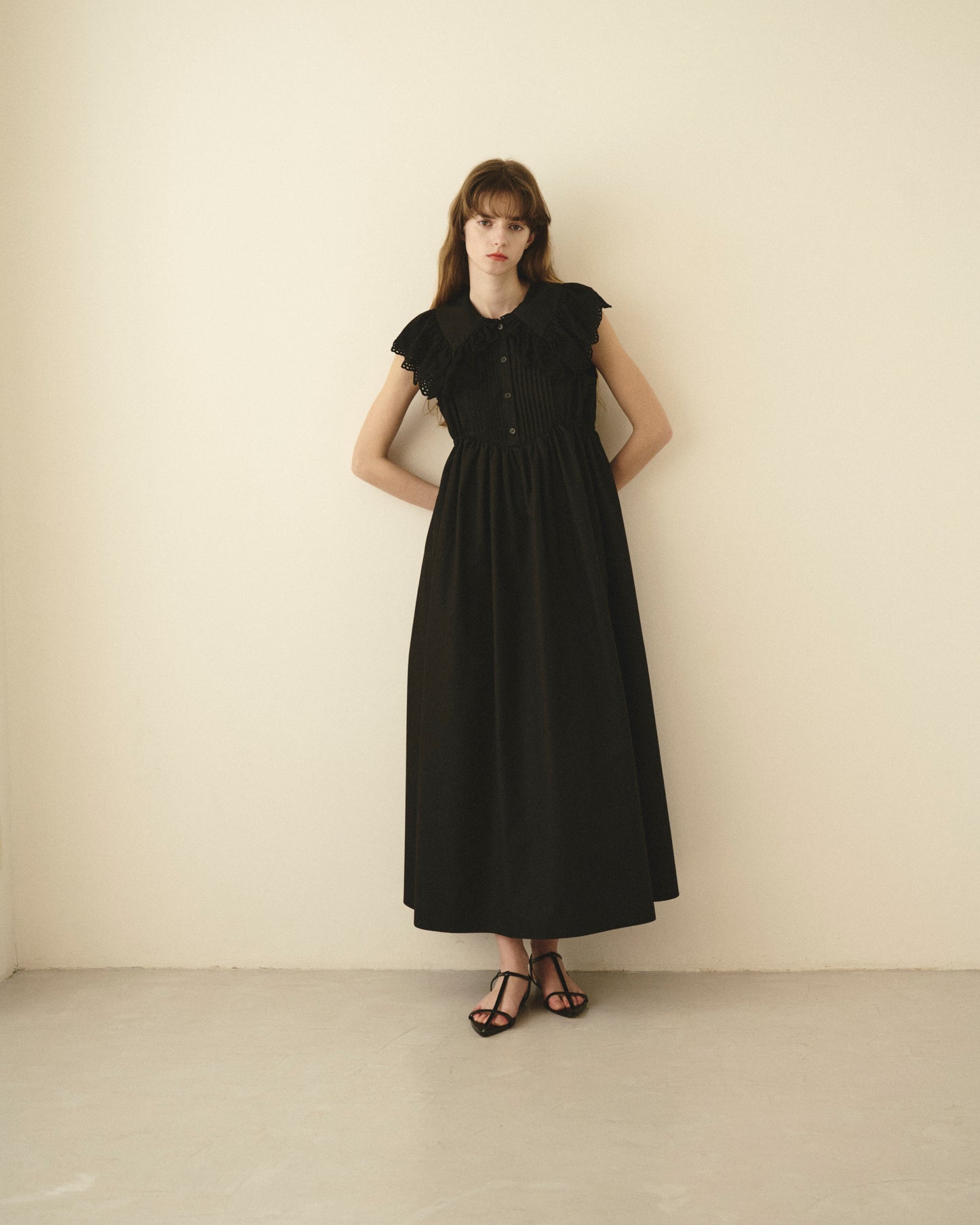 【New Arrival】レースカラーワンピース