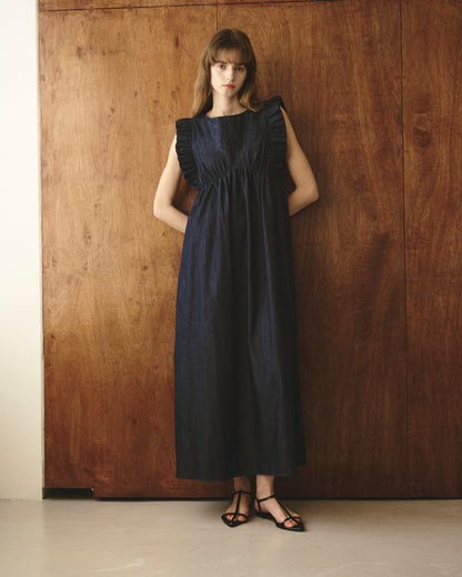 【New Arrival】ピンタックフリルワンピース