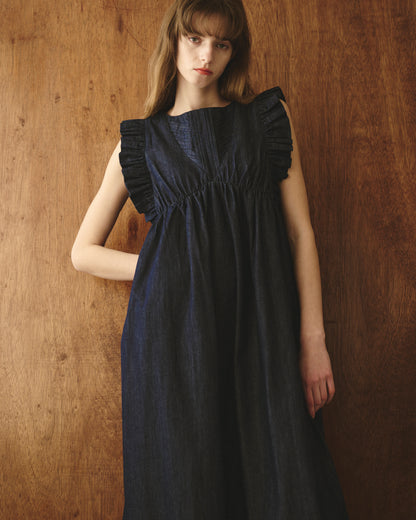 【New Arrival】ピンタックフリルワンピース