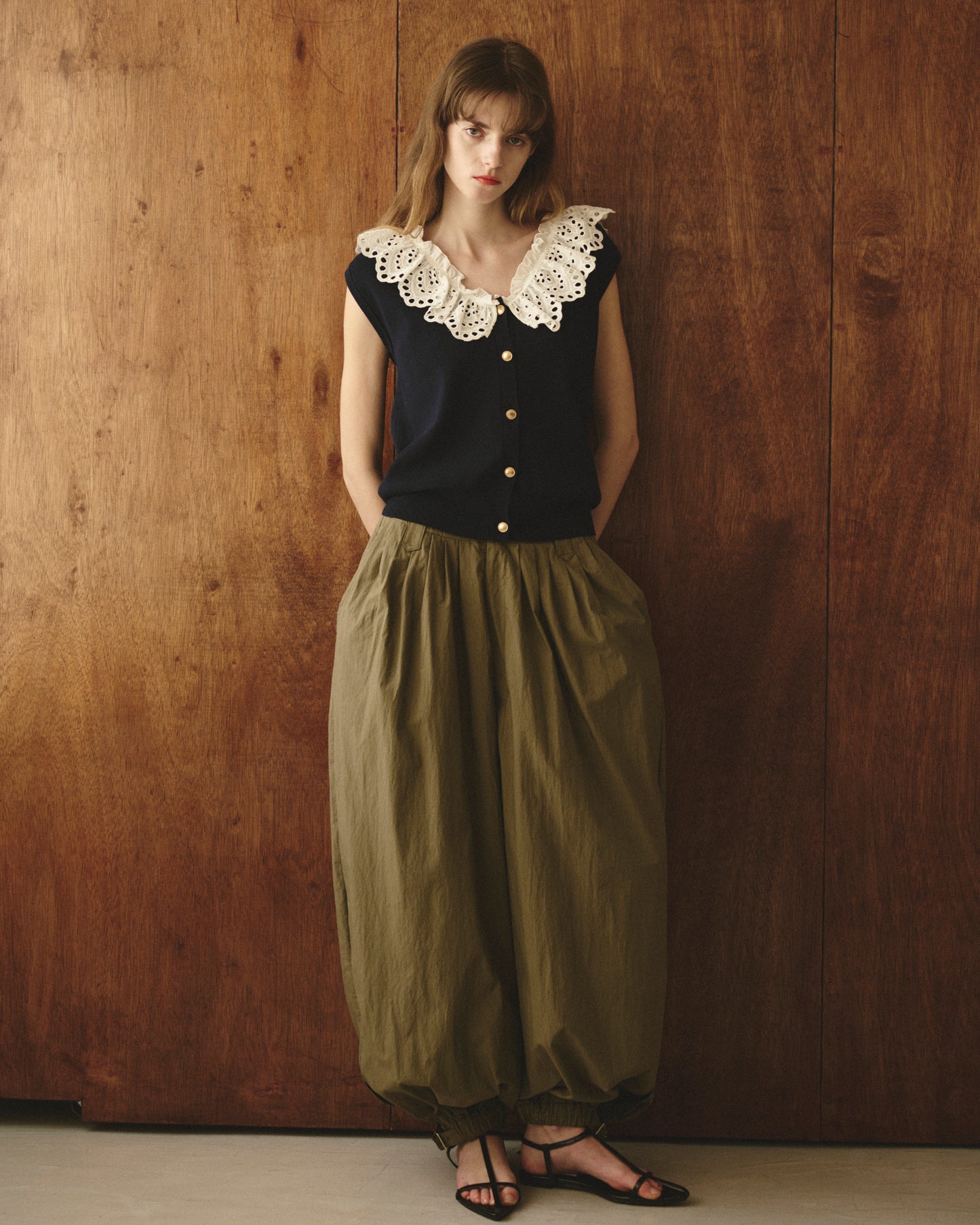 【New Arrival】レースカラージレトップス