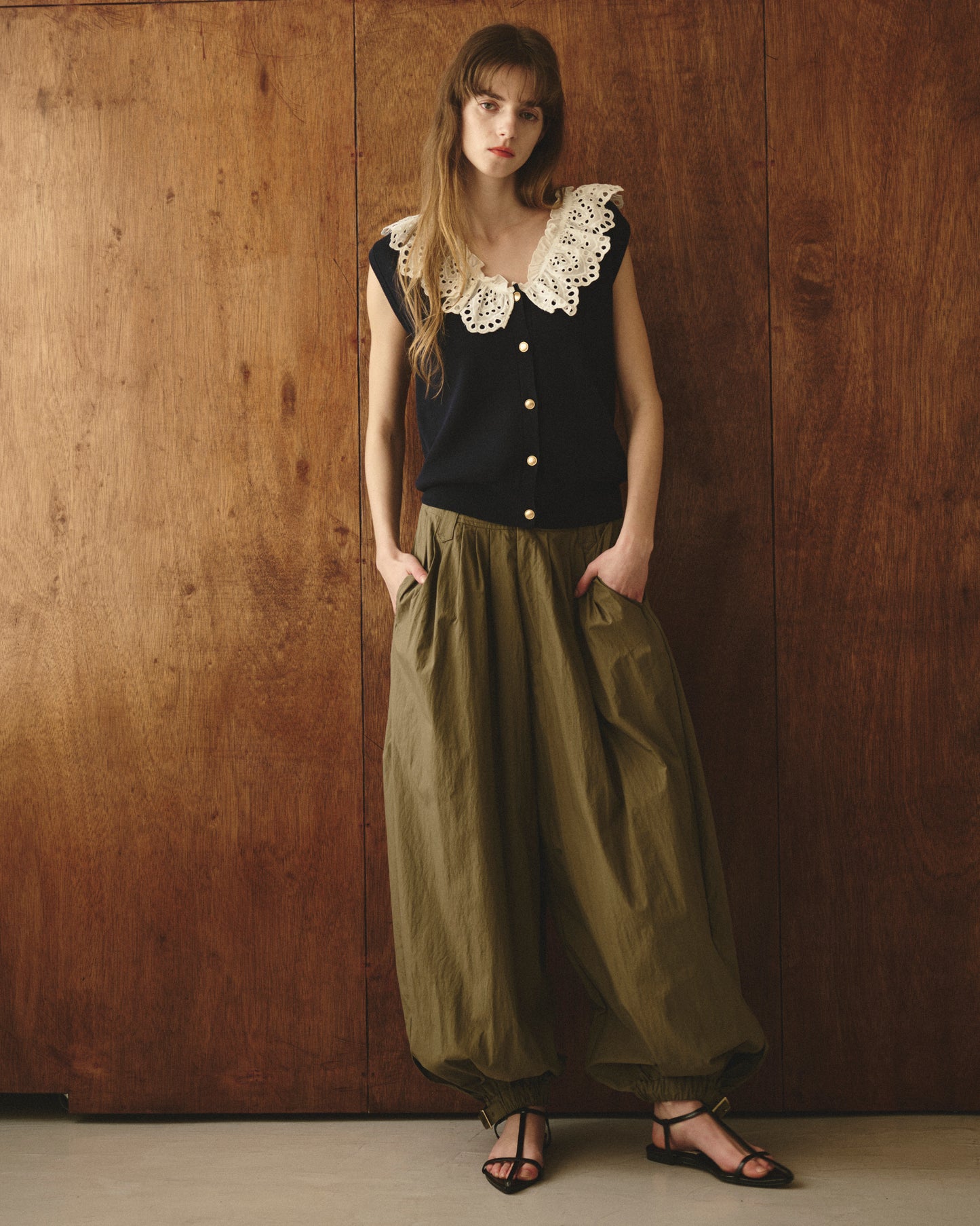 【New Arrival】レースカラージレトップス