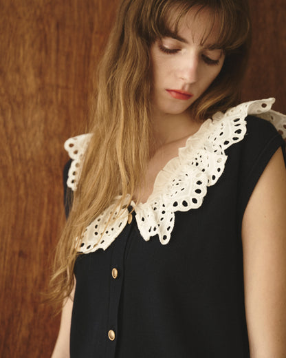 【New Arrival】レースカラージレトップス