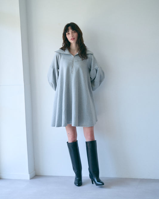 【PRE-ORDER】スウェットフレアーチュニックワンピース