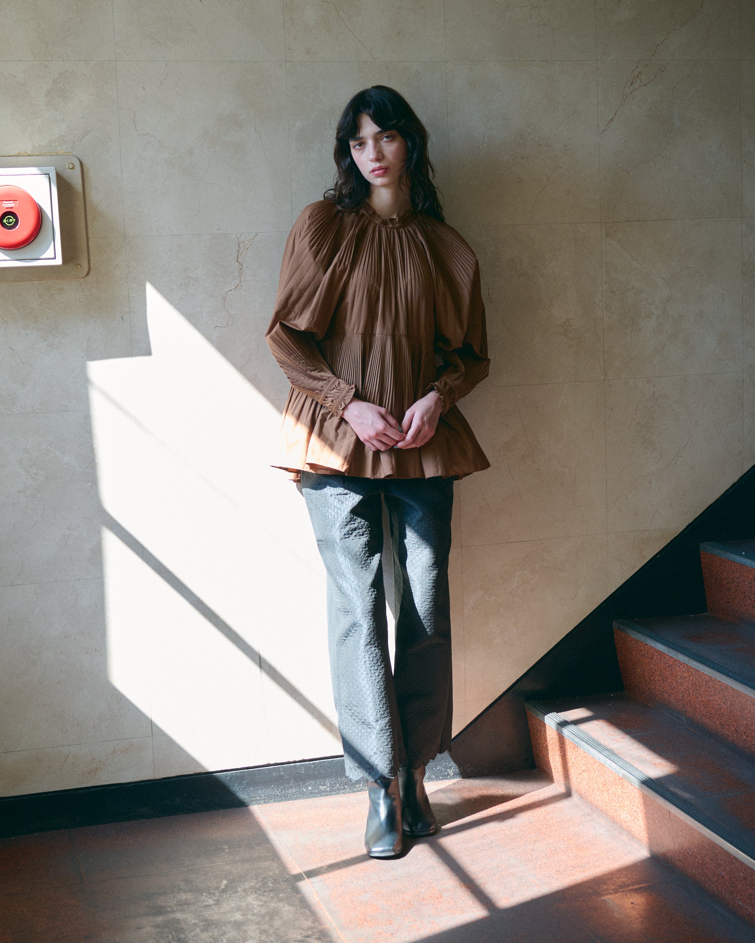 プリーツチュニックブラウス – jemma.atelier
