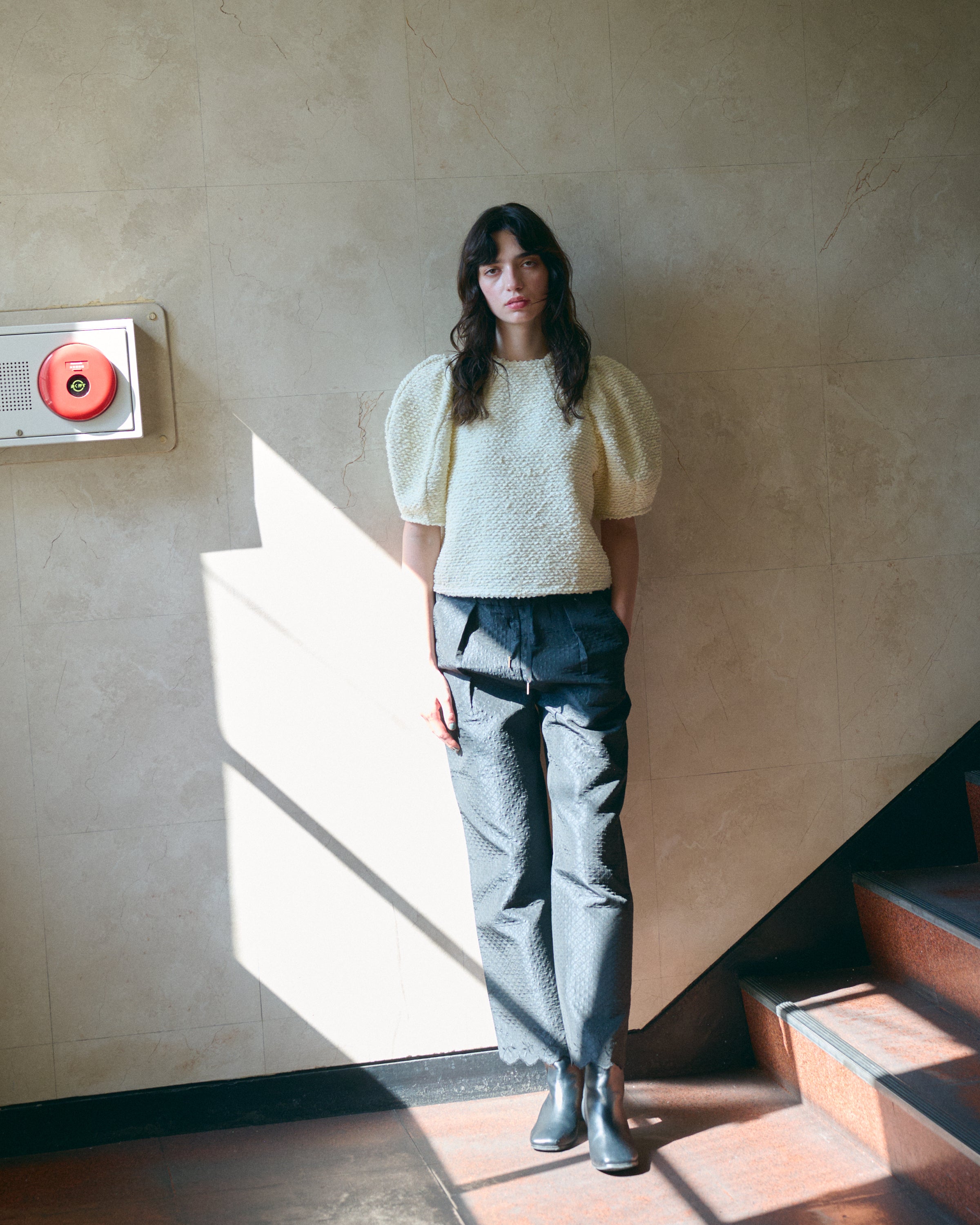 エンブロイダリーヘムパンツ（インディゴ）　jemma atelier エンブロイダリーヘムパンツ – jemma.atelier