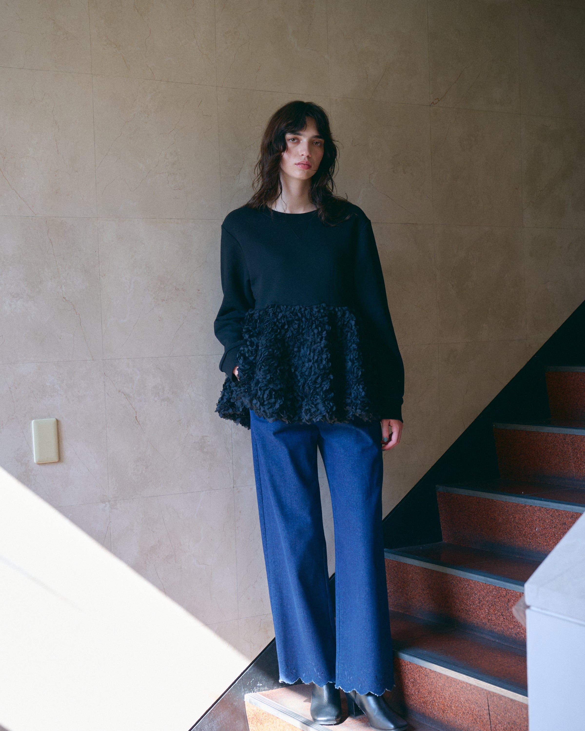 jemma atelier エンブロイダリーヘムパンツ エンブロイダリーヘムパンツ – jemma.atelier